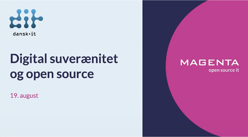 Webinar hos Dansk IT: Digital suverænitet og open source